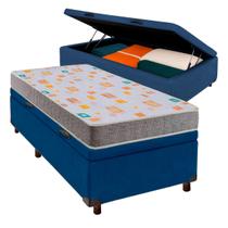 Conjunto Cama Box Bau Solteiro + Colchão D20 Inducol