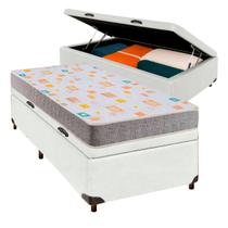 Conjunto Cama Box Bau Solteiro + Colchão D20 Inducol Conjunto Cama Box Bau Solteiro + Colchão D20 Inducol