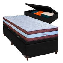 Conjunto Cama Box Bau Solteiro + Colchão Legaccy Paropas