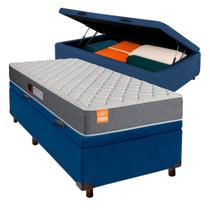 Conjunto Cama Box Bau Solteiro + Colchão Pro Inducol Conjunto Cama Box Bau Solteiro + Colchão Pro Inducol