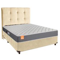 Conjunto Cama Box Bipartido Casal com Colchão D23 Pro Inducol e Cabeceira Conjunto Cama Box Bipartido Casal com Colchão D23 Pro Inducol e Cabeceira