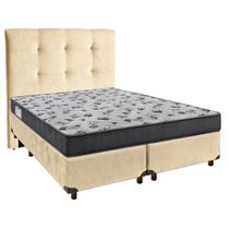 Conjunto Cama Box Bipartido Casal com Colchão D33 Iso100 Ortobom e Cabeceira