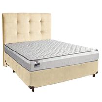 Conjunto Cama Box Blindado Casal + Colchão Molas Ensacadas Hanover Inducol + Cabeceira