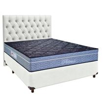 Conjunto Cama Box Branco Casal + Colchão Molas Ensacadas Petrus Paropas + Cabeceira Conjunto Cama Box Branco Casal + Colchão Molas Ensacadas Petrus Paropas + Cabeceira