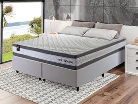 Conjunto Cama Box c/ Molas Ensacadas Alpine Cinza King 193x203x65 Conjunto Cama Box c/ Molas Ensacadas Alpine Cinza King 193x203x65