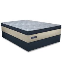 Conjunto Cama Box Casal 138x188x41cm Royal Blue Gazin Colchões Megasul Conjunto Cama Box Casal 138x188x41cm Royal Blue Gazin Colchões Megasul