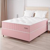 Conjunto Cama Box Casal Cairo com Molas Ensacadas 138CMX188CMX67CM Yescasa Rosa/Rose Conjunto Cama Box Casal Cairo com Molas Ensacadas 138CMX188CMX67CM Yescasa Rosa/Rose