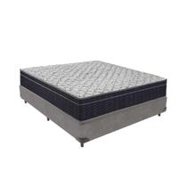 Conjunto Cama Box Casal Colchão Airtech D45 Extra Firme