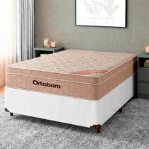 Conjunto Cama Box Casal + Colchão Airtech Ortobom Conjunto Cama Box Casal + Colchão Airtech Ortobom