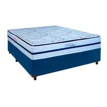 Conjunto Cama Box Casal + Colchão Blue Paropas