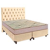 Conjunto Cama Box Casal + Colchão Maxsono Paropas + Cabeceira