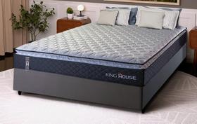 Conjunto Cama Box Casal Dakota Preto 138x188x57 Espuma D33 Conjunto Cama Box Casal Dakota Preto 138x188x57 Espuma D33