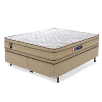 Conjunto Cama Box Casal Espuma D45 Oxford 158x198x67 Bege - King House Conjunto Cama Box Casal Espuma D45 Oxford 158x198x67 Bege - King House