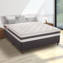 CONJUNTO CAMA BOX CASAL RECONFLEX MOLAS ENSACADAS EVOLUTION PILLOW TOP 188x138x74