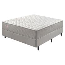 Conjunto Cama Box + Colchão Casal com Molas Ensacadas Agile 138x188x67 Conjunto Cama Box + Colchão Casal com Molas Ensacadas Agile 138x188x67