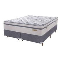 Conjunto Cama Box+ Colchão King Size Dallas 193x203x72cm Conjunto Cama Box+ Colchão King Size Dallas 193x203x72cm