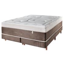 Conjunto Cama Box+ Colchão King Size Nature Fresh 193x203x72cm Conjunto Cama Box+ Colchão King Size Nature Fresh 193x203x72cm
