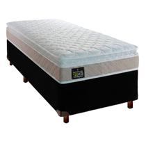 Conjunto Cama Box + Colchão Solteiro D33 Real Hellen Preto Conjunto Cama Box + Colchão Solteiro D33 Real Hellen Preto