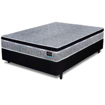 Conjunto Cama Box de Casal Ortho Quality Confort Firm com espuma D33 com altura total de 63 cm Preto Conjunto Cama Box de Casal Ortho Quality Confort Firm com espuma D33 com altura total de 63 cm Preto