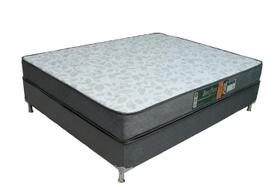 Conjunto Cama Box e Colchão Casal Becflex Titan Diamond Casal 1,38 x 1,88 x 0,62