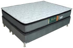 Conjunto Cama Box e Colchão Completo King Becflex Titan Diamond Pillow 1,93 x 2,03 x 0,66