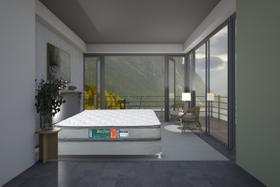 Conjunto Cama Box e Colchão Viúva Becflex Titan Diamond Pillow 1,28 x 1,88 x 0,66