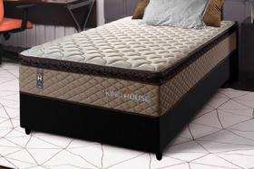Conjunto Cama Box Espuma Atlanta Bege Solteiro 88x188x62 Conjunto Cama Box Espuma Atlanta Bege Solteiro 88x188x62