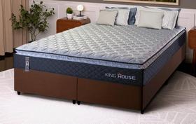 Conjunto Cama Box King Dakota Preto 193x203x57 Espuma D33 Conjunto Cama Box King Dakota Preto 193x203x57 Espuma D33