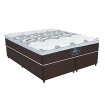 Conjunto Cama Box King New York e Colchão em Molas Ensacadas Gazin