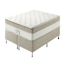 Conjunto Cama Box King Size Zidi Houston 193x203cm Molas Ensacadas