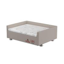 Conjunto Cama Box Pet Sleep Pelmex Luxo Bege e Branco para Cães e Gatos - Tamanho 1 Conjunto Cama Box Pet Sleep Pelmex Luxo Bege e Branco para Cães e Gatos - Tamanho 1