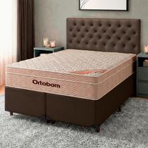Conjunto Cama Box Queen + Colchão Airtech Ortobom + Cabeceira