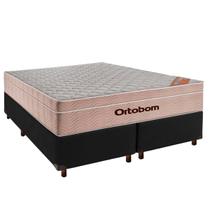 Conjunto Cama Box Queen + Colchão Airtech Ortobom Conjunto Cama Box Queen + Colchão Airtech Ortobom