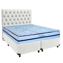 Conjunto Cama Box Queen + Colchão Blue Paropas