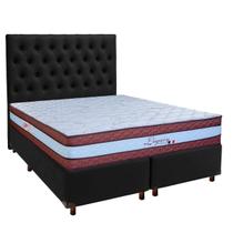 Conjunto Cama Box Queen + Colchão Legaccy Paropas + Cabeceira Conjunto Cama Box Queen + Colchão Legaccy Paropas + Cabeceira
