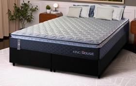 Conjunto Cama Box Queen Dakota Preto 158x198x57 Espuma D33 Conjunto Cama Box Queen Dakota Preto 158x198x57 Espuma D33
