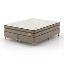 Conjunto Cama Box Queen Dublin 158x198x61cm Montreal Marrom Conjunto Cama Box Queen Dublin 158x198x61cm Montreal Marrom