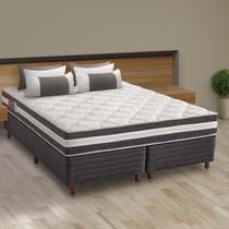 Conjunto cama box queen reconflex espuma d33 max saúde premium selado 158 x 198 x 66