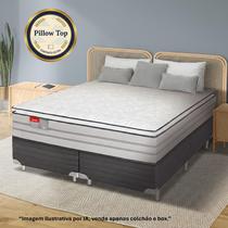 CONJUNTO CAMA BOX QUEEN RECONFLEX PROTETTORE ESPUMA PILLOW TOP VISCOELASTICA 158x198x70 CONJUNTO CAMA BOX QUEEN RECONFLEX PROTETTORE ESPUMA PILLOW TOP VISCOELASTICA 158x198x70