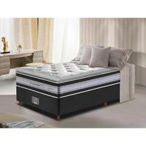 Conjunto Cama Box Solteiro de Molas Ensacadas D33 com Pillow TOP Cama inBox Select 88x188x70 Preto Conjunto Cama Box Solteiro de Molas Ensacadas D33 com Pillow TOP Cama inBox Select 88x188x70 Preto