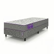 Conjunto Cama Box Solteiro Smartz: Colchão Acction D33 Firme+ Base Kupon 78x188x49 Hipoalergênico
