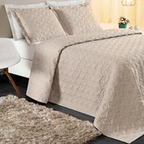 Conjunto Cama Casal King Size Agata Bordada 200 Fios Super Elegante