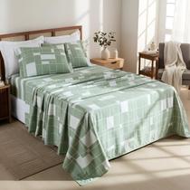 Conjunto Cama Casal King Size Jasmine 04 Pç Bordado 400 Fios Conjunto Cama Casal King Size Jasmine 04 Pç Bordado 400 Fios