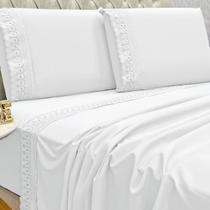 Conjunto Cama Casal King Size Lily 04 Pç Bordado 300 Fios Conjunto Cama Casal King Size Lily 04 Pç Bordado 300 Fios