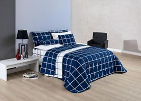 Conjunto Cama Casal King Size Xadrez 200 Fios Dupla Face Toque De Seda Conjunto Cama Casal King Size Xadrez 200 Fios Dupla Face Toque De Seda