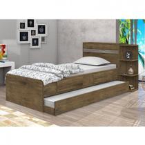 Conjunto Cama de Solteiro com Cama Auxiliar Espresso Móveis