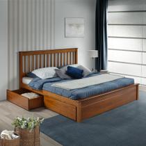 Conjunto Cama King com Dois Gavetões em Madeira Maciça Mv Outlet Conjunto Cama King com Dois Gavetões em Madeira Maciça Mv Outlet