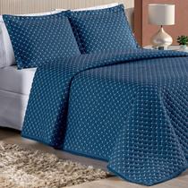 Conjunto Cama King Size Colcha Melody 200 Fios Bordada