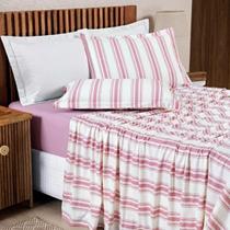 Conjunto Cama King Size Scarlett 100% Algodao Super Luxuoso