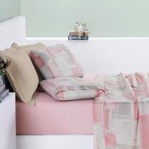 Conjunto Cama King Size Selin Lençol Estampado 100% Algodao Extra Macio COTTON